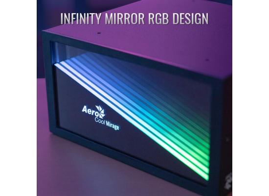 AeroCool Mirage Gold 850W ARGB – Fully Modular 80 Plus Gold Power Supply with Infinity Mirror Design